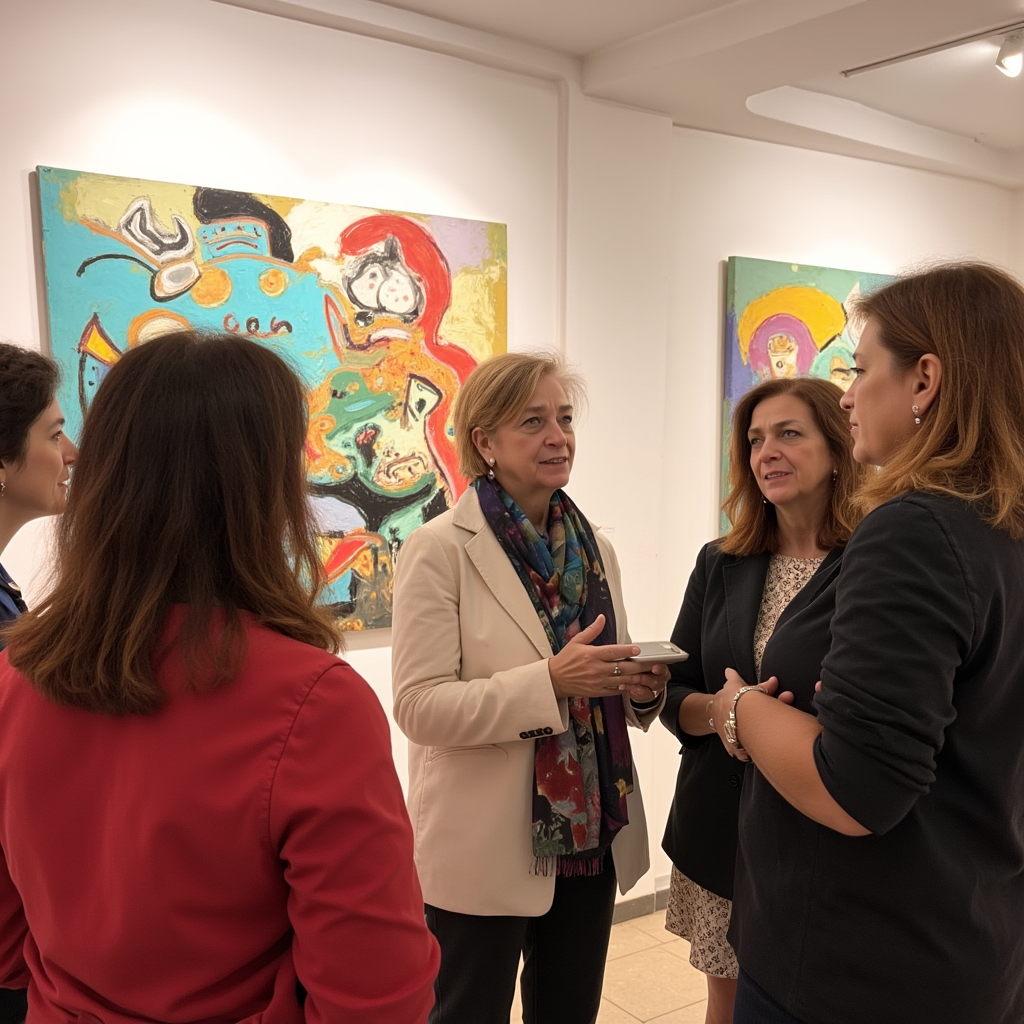 Artistic Curator in a Gallery
