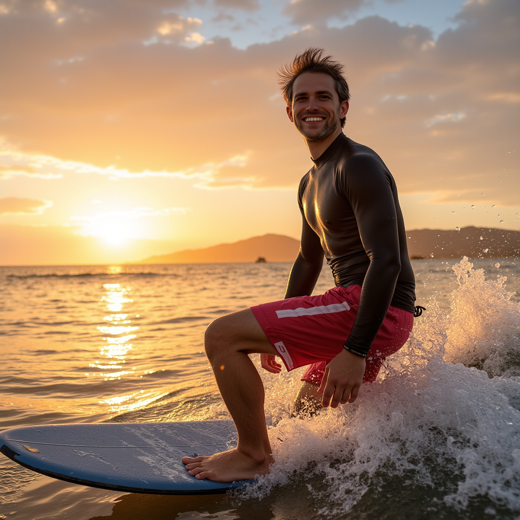 Surfer at Sunset
